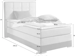Home affaire Boxspringbett inklusive Topper und Wendekissen
