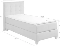 Home affaire Boxspringbett inklusive Komfortschaum-Topper