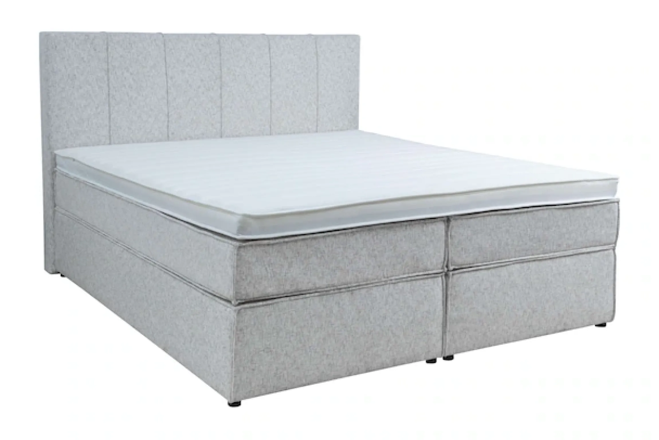 Home affaire Boxspringbett »Leon, Doppelbett, Polsterbett, Federkernbett, Komfortbett, 160, 180 cm« inkl. 9 cm Topper, 5-Zonen-Taschen-Federkernmatratze in H3