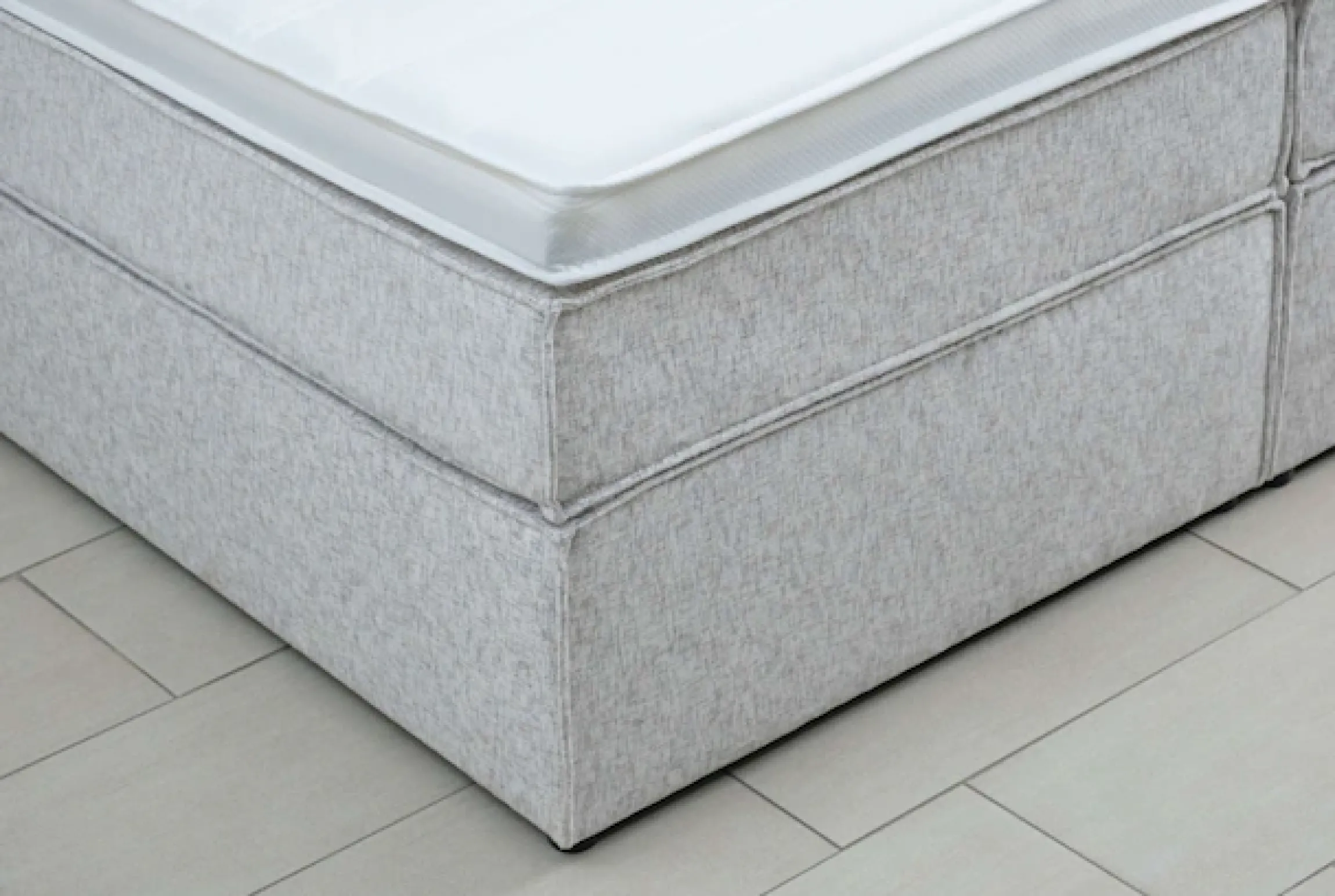 Home affaire Boxspringbett »Leon, Doppelbett, Polsterbett, Federkernbett, Komfortbett, 160, 180 cm« inkl. 9 cm Topper, 5-Zonen-Taschen-Federkernmatratze in H3