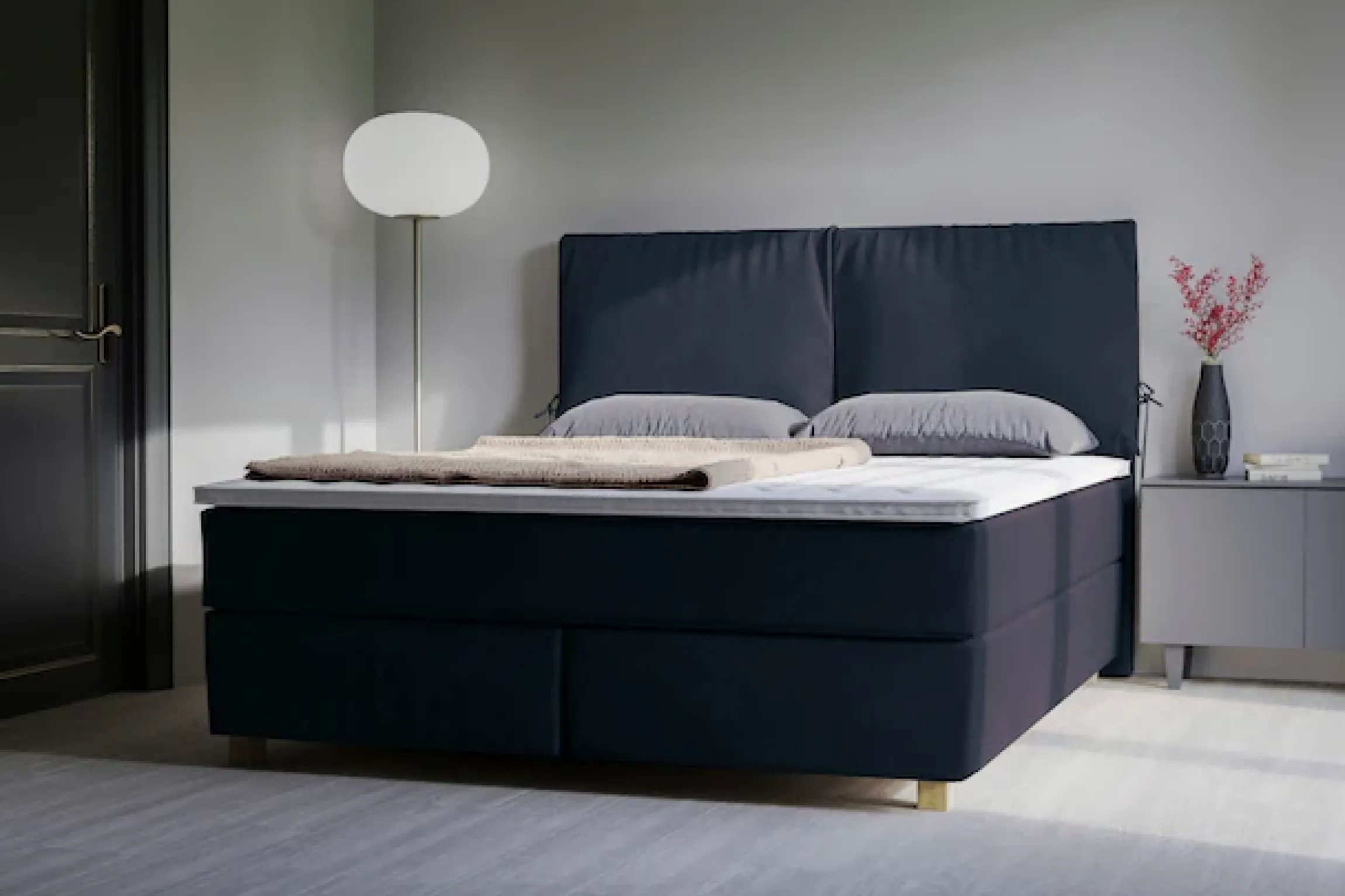 Home affaire Boxspringbett »Nele« inkl. Topper im schlichtem Design