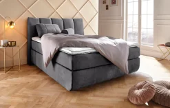 Home affaire Boxspringbett »Océane« Bodenfrei- wirkt freischwebend, verschiedene Härtegrade (auch H4)