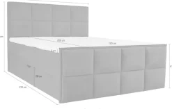Home affaire Boxspringbett »Timeo« in den Breiten 120,140,160 & 180 cm erhältlich
