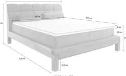 Home affaire Boxspringbett »Villads« Liegefläche: 180/200 cm, Inside-Boxspring-Unterbau, recycelte Stoffe