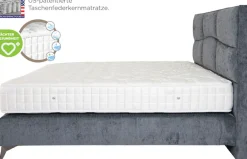 Home affaire Boxspringbett »Violette erhältlich in den Breite 160, 180 & 200cm« inkl. Topper und extra dicker Taschen-Federkernmatratze