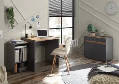 Home affaire Büromöbel-Set »CITY/GiRON, modernes Design, Homeoff., Büro in zwei Farben/Wotan Eiche« Set, 3 Stk. tlg. enthält Unterschrank, Kommode, Schreibtisch, wohnliches Home Office