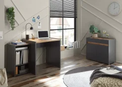 Home affaire Büromöbel-Set »CITY/GiRON, modernes Design, Homeoff., Büro in zwei Farben/Wotan Eiche« Set, 3 Stk. tlg. enthält Unterschrank, Kommode, Schreibtisch, wohnliches Home Office