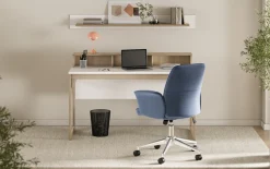 Home affaire Büromöbel-Set »Stranda im Scandi-Style, Home Office, Büro in zwei Farben verfügbar« 2 Stk. tlg. enthält Schreibtisch und Wandboard