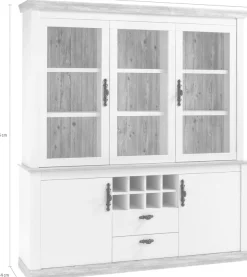 Home affaire Buffet »Florenz« im romantischen Landhaus-Look, Höhe 205 cm
