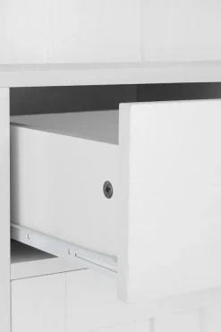 Home affaire Buffet »Kate« Breite 128 cm, mit Glastüren und Holztüren, Metallgriffe, Höhe 182 cm