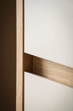 Home affaire Buffet »Sonora, moderner Hochschrank, Buffetschrank in Kaschmir, Regal« filigrane Rahmenoptik, ausreichend Stauraum, vielseitig einsetzbar