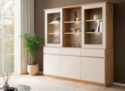 Home affaire Buffet »Sonora, moderner Hochschrank, Buffetschrank in Kaschmir, Regal« filigrane Rahmenoptik, ausreichend Stauraum, vielseitig einsetzbar