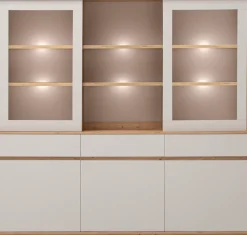 Home affaire Buffet »Sonora, moderner Hochschrank, Buffetschrank in Kaschmir, Regal« filigrane Rahmenoptik, ausreichend Stauraum, vielseitig einsetzbar