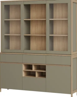 Home affaire Buffet »Stranda, Hochschrank im Scandi-Style, moderner Schrank« Rahmenoptik, ausreichend Stauraum, vielseitig einsetzbar, 164 cm breit