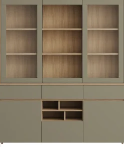 Home affaire Buffet »Stranda, Hochschrank im Scandi-Style, moderner Schrank« Rahmenoptik, ausreichend Stauraum, vielseitig einsetzbar, 164 cm breit