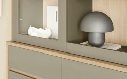 Home affaire Buffet »Stranda, Hochschrank im Scandi-Style, moderner Schrank« Rahmenoptik, ausreichend Stauraum, vielseitig einsetzbar, 164 cm breit