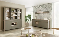 Home affaire Buffet »Stranda, Hochschrank im Scandi-Style, moderner Schrank« Rahmenoptik, ausreichend Stauraum, vielseitig einsetzbar, 164 cm breit