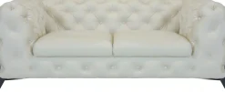 Home affaire Chesterfield-Sofa »Amaury« aufwändige Knopfheftung, moderne Chesterfield Optik, Fußfarbe wählbar