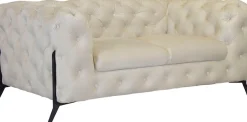 Home affaire Chesterfield-Sofa »Amaury« aufwändige Knopfheftung, moderne Chesterfield Optik, Fußfarbe wählbar