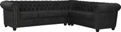 Home affaire Chesterfield-Sofa »Rysum L-Form« Chesterfield-Optik , langer Schenkel links oder rechts