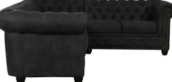 Home affaire Chesterfield-Sofa »Rysum L-Form« Chesterfield-Optik , langer Schenkel links oder rechts
