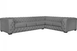 Home affaire Chesterfield-Sofa »KALINA L-Form« hochwertig Chesterfield-Ausführung