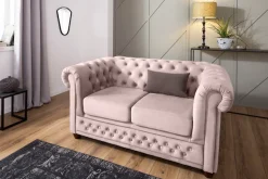 Home affaire Chesterfield-Sofa »New Castle« mit hochwertiger Knopfheftung in Chesterfield-Design, B/T/H: 148/86/72