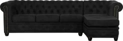 Home affaire Chesterfield-Sofa »Rysum L-Form« Chesterfield-Optik mit Ottomanen-Abschluß