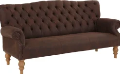 Home affaire Chesterfield-Sofa »Lord« mit echter Chesterfield-Knopfheftung und Ziernägeln