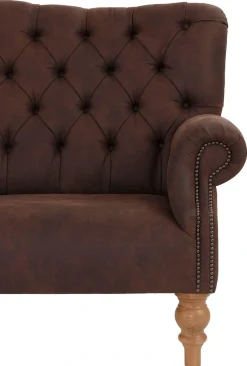 Home affaire Chesterfield-Sofa »Lord« mit echter Chesterfield-Knopfheftung und Ziernägeln