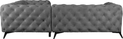Home affaire Chesterfield-Sofa »Amaury L-Form« Chesterfield-Optik,Breite/Tiefe je 262 cm, Fußfarbe wählbar