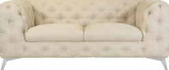 Home affaire Chesterfield-Sofa »Glynis« aufwändige Knopfheftung, moderne Chesterfield Optik, Fußfarbe wählbar