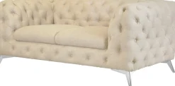 Home affaire Chesterfield-Sofa »Glynis« aufwändige Knopfheftung, moderne Chesterfield Optik, Fußfarbe wählbar