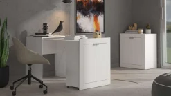 Home affaire Computertisch »Eudox, Kommode, Schreibtisch, Konsolentisch, ausziehbarer Tisch« Platzsparender Schreibtisch, ausziehbar, mit viel Stauraum & Orga