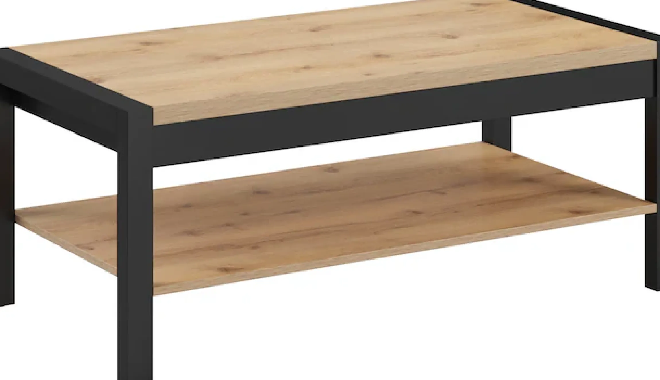 Home affaire Couchtisch »Aktiv« (B/T/H): 120/60/48 cm, Mit einem Ablageboden