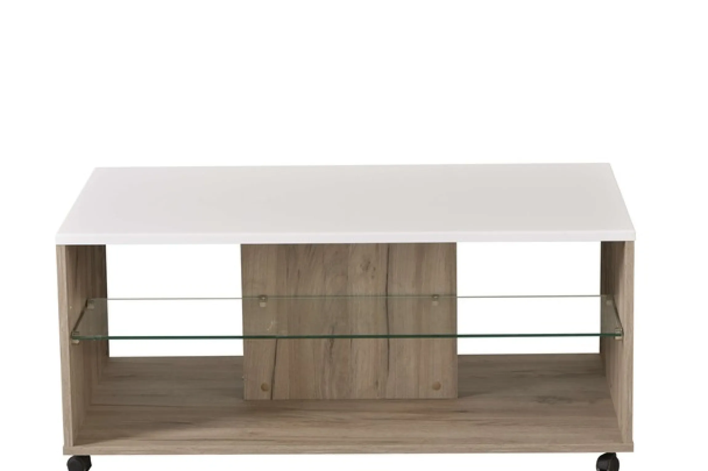 Home affaire Couchtisch »Bert Kaffetisch, 100 cm, in trendigen Farben, modern« Hochglanzplatte, mit Rollen