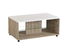 Home affaire Couchtisch »Bert Kaffetisch, 100 cm, in trendigen Farben, modern« Hochglanzplatte, mit Rollen