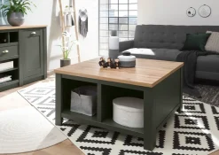 Home affaire Couchtisch »Cambridge, Beistelltisch, Wohnzimmertisch, Sofatisch, Tisch« Landhausstil, mit offenen Fächern und Stauraumfach, 93 cm breit