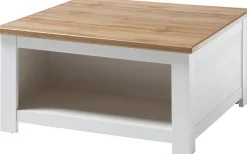 Home affaire Couchtisch »Cremona, Beistelltisch, Wohnzimmertisch, Sofatisch, Tisch« Landhausstil, mit offenen Fächern und Stauraumfach, 50 cm hoch