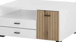 Home affaire Couchtisch »Hudson« in moderner Trendfarbe, Griffe aus Metall (Schwarz), Breite 90 cm