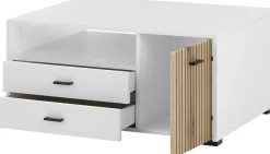 Home affaire Couchtisch »Hudson« in moderner Trendfarbe, Griffe aus Metall (Schwarz), Breite 90 cm