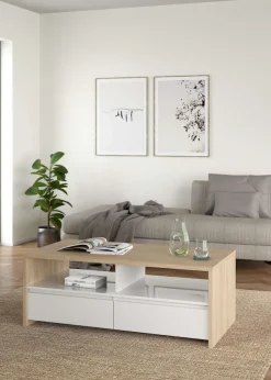 Home affaire Couchtisch »Next Beistelltisch, Wohnzimmertisch, Abstelltisch,« Ablagefläche, 2 Schubladen, Breite 120 cm, Höhe 45 cm