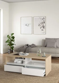 Home affaire Couchtisch »Next Beistelltisch, Wohnzimmertisch, Abstelltisch,« Ablagefläche, 2 Schubladen, Breite 120 cm, Höhe 45 cm