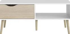 Home affaire Couchtisch »Oslo, Beistelltisch, Sofatisch, Coffeetable, Wohnzimmertisch« mit 2 Ebenen, 1 Schublade, 1 offenes Fach, Breite 99 cm