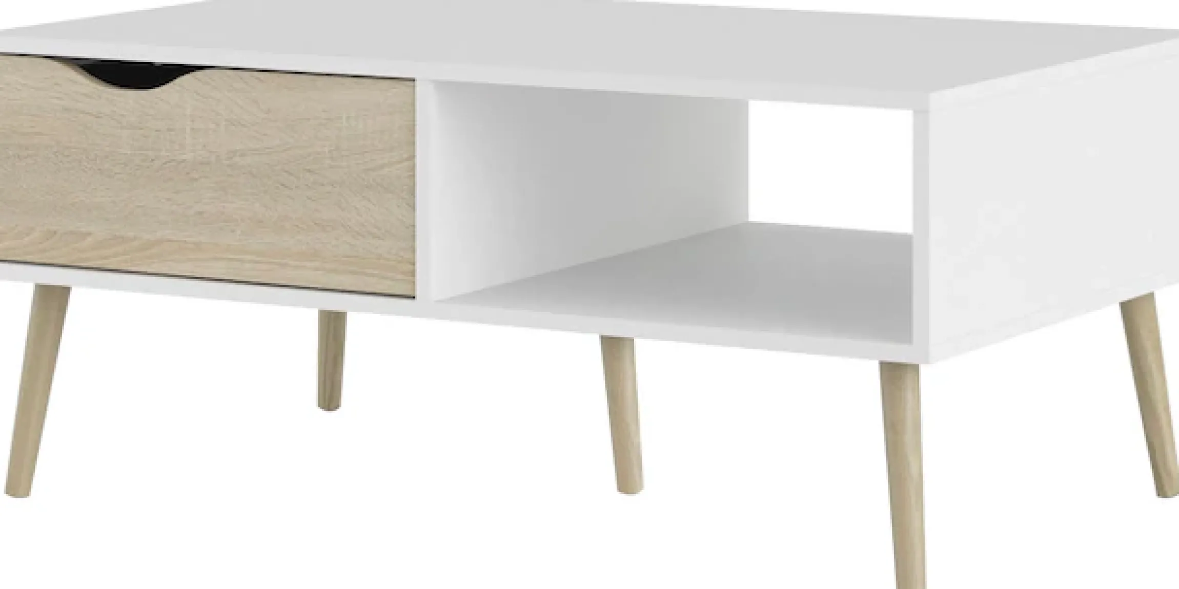 Home affaire Couchtisch »Oslo, Beistelltisch, Sofatisch, Coffeetable, Wohnzimmertisch« mit 2 Ebenen, 1 Schublade, 1 offenes Fach, Breite 99 cm