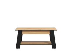 Home affaire Couchtisch »Piave Kaffeetisch, 101 cm, in trendigen Farben, modern« mit Ablage, rechteckig, Artisan Eiche, ideal für kleine Räume