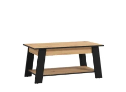 Home affaire Couchtisch »Piave Kaffeetisch, 101 cm, in trendigen Farben, modern« mit Ablage, rechteckig, Artisan Eiche, ideal für kleine Räume