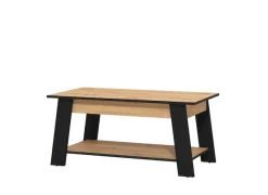 Home affaire Couchtisch »Piave Kaffeetisch, 101 cm, in trendigen Farben, modern« mit Ablage, rechteckig, Artisan Eiche, ideal für kleine Räume
