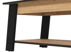 Home affaire Couchtisch »Piave Kaffeetisch, 101 cm, in trendigen Farben, modern« mit Ablage, rechteckig, Artisan Eiche, ideal für kleine Räume