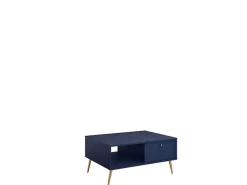 Home affaire Couchtisch »ROMILDA Kaffeetisch mit viel Stauraum, 87x66cm, modernes Design« Beistelltisch mit zusätzlichen Aufbewahrungsschränken, goldene Akzente